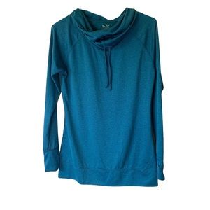 C9 by Champion Blue Hoodie Dri Fit Cowl Neck Athleisure Sweater Size S